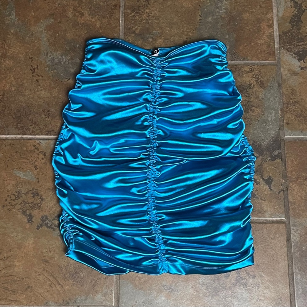 NWOT Motel Rocks Solena Ruched Mini Skirt